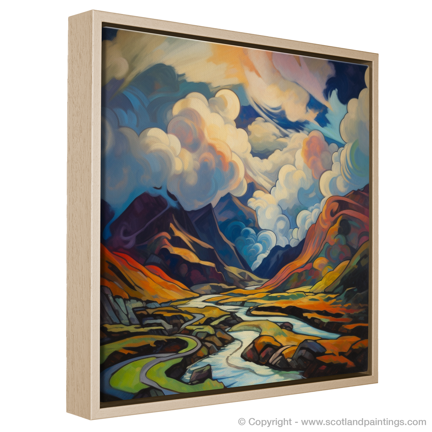 Cubist Skies Over Glencoe: A Highland Mosaic