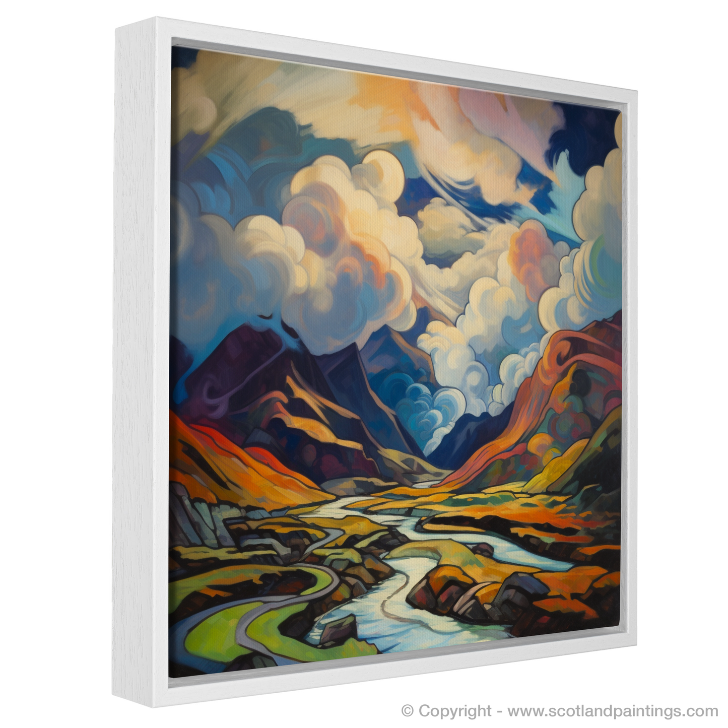 Cubist Skies Over Glencoe: A Highland Mosaic