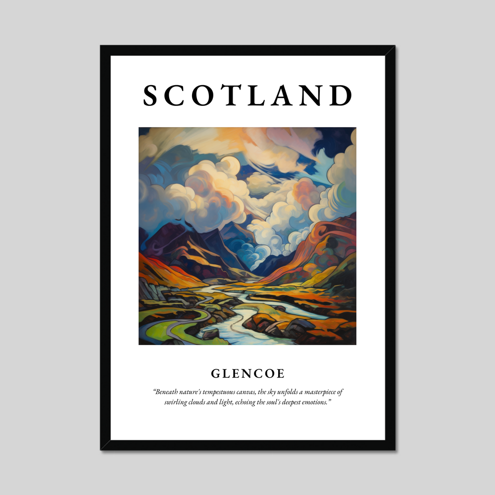 Poster of Glencoe, Scotland.