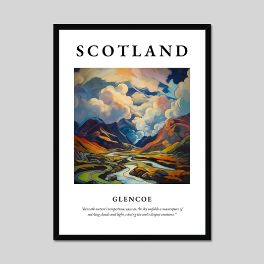 Poster of Glencoe, Scotland.