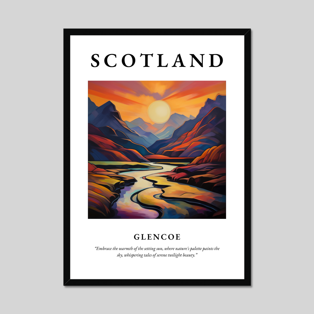 Poster of Glencoe, Scotland.