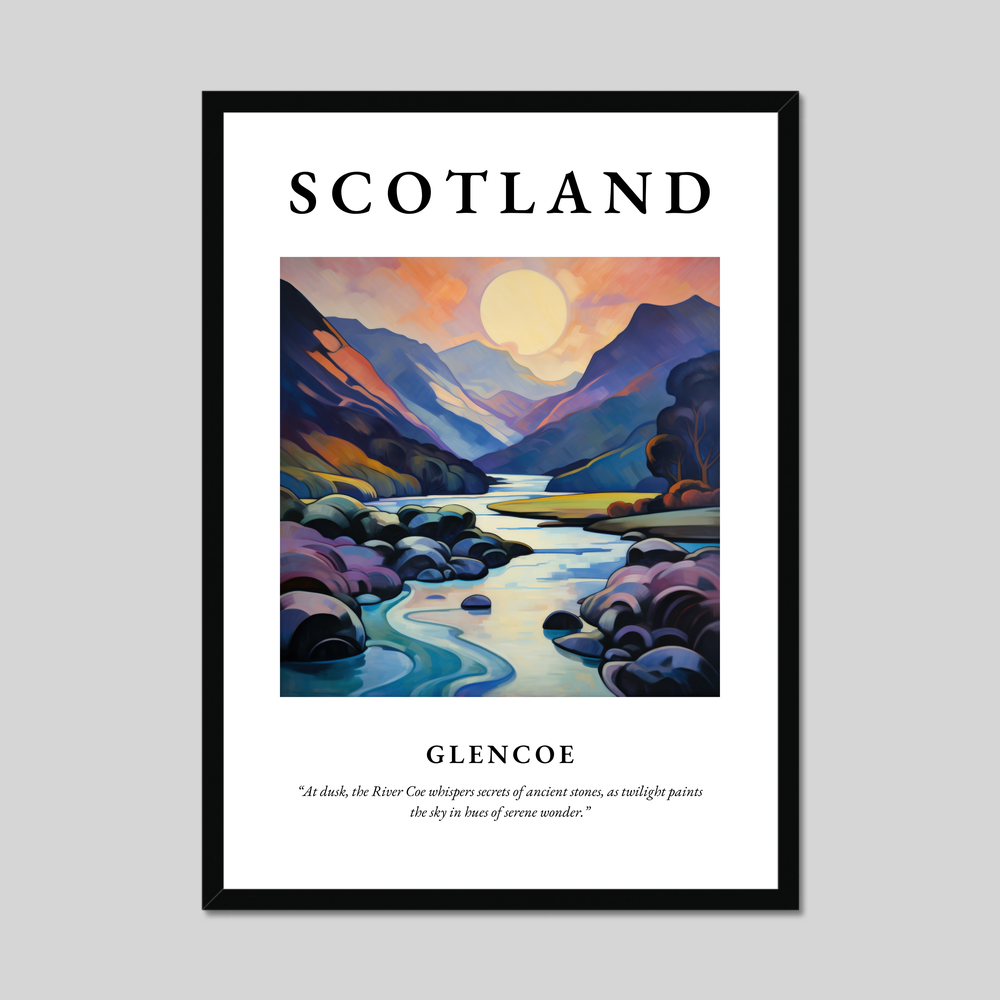 Poster of Glencoe, Scotland.