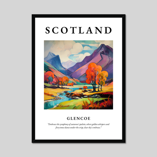 Poster of Glencoe, Scotland.