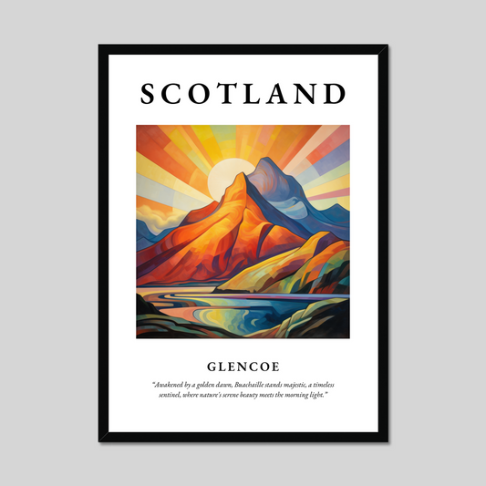 Poster of Glencoe, Scotland.