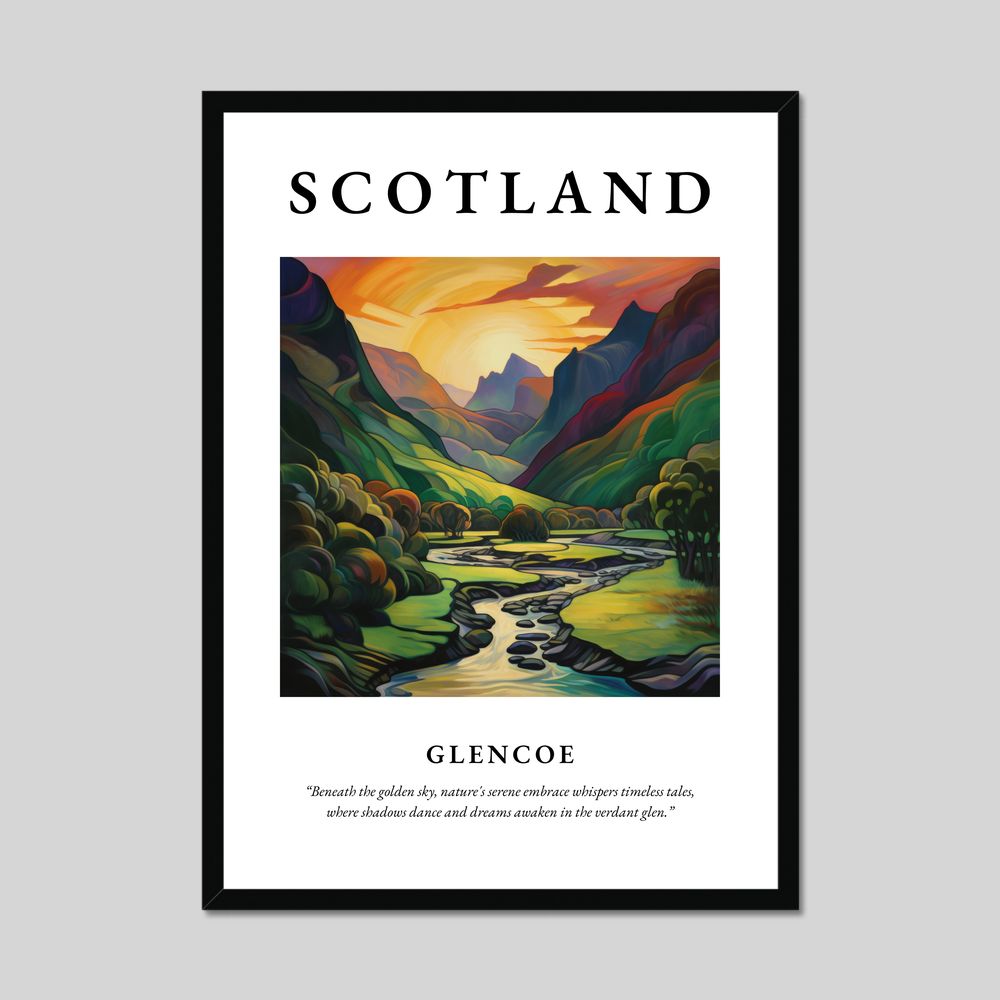 Poster of Glencoe, Scotland.