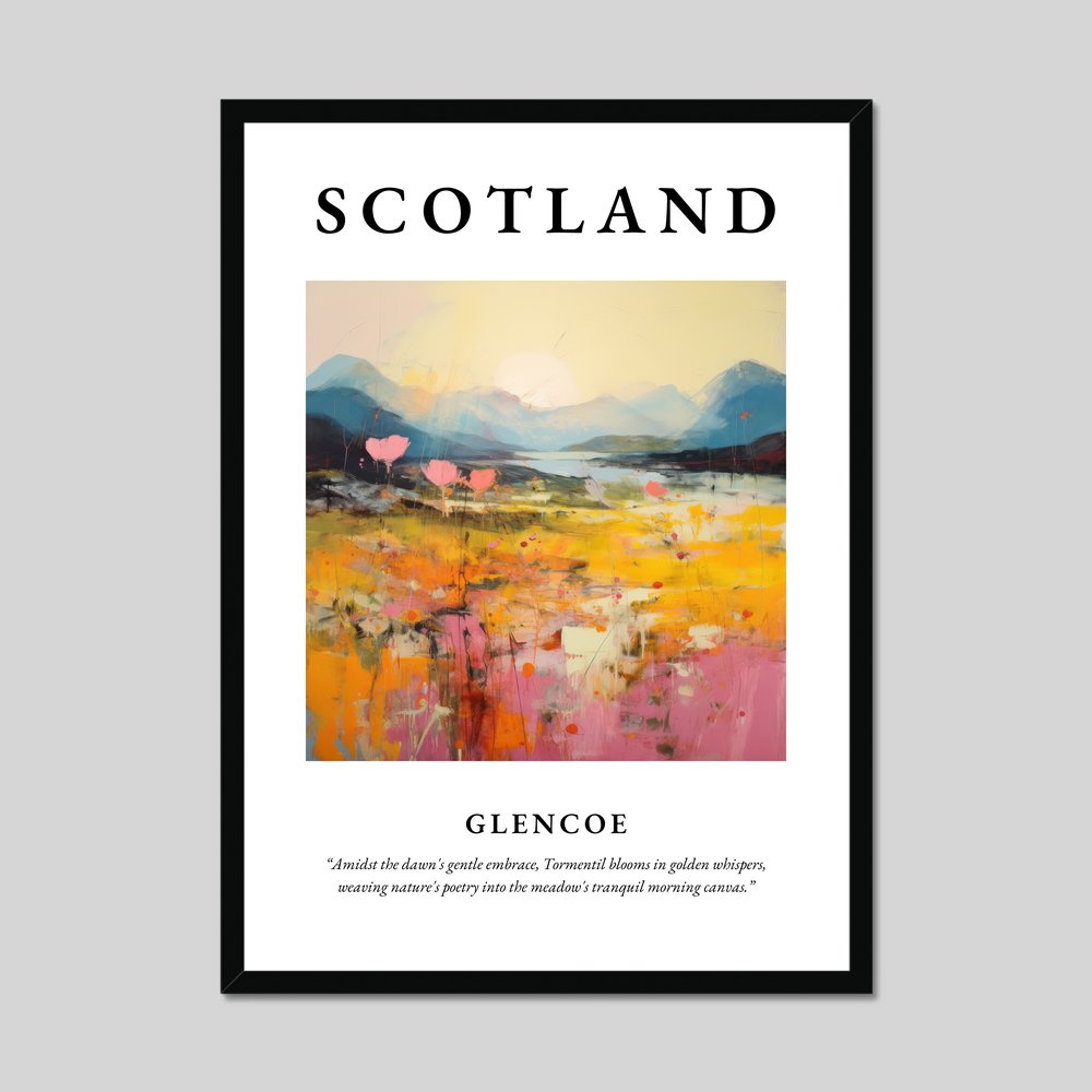 Poster of Glencoe, Scotland.