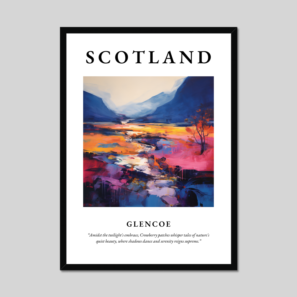 Poster of Glencoe, Scotland.