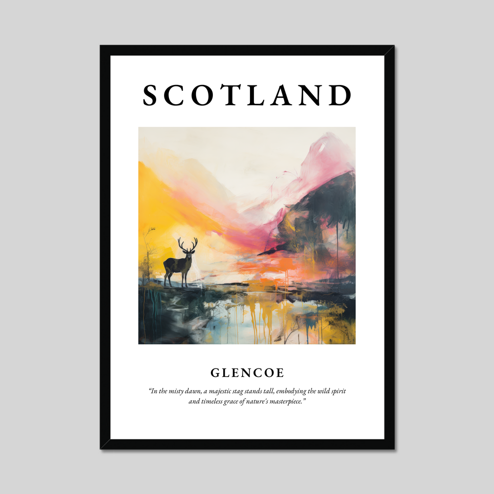 Poster of Glencoe, Scotland.