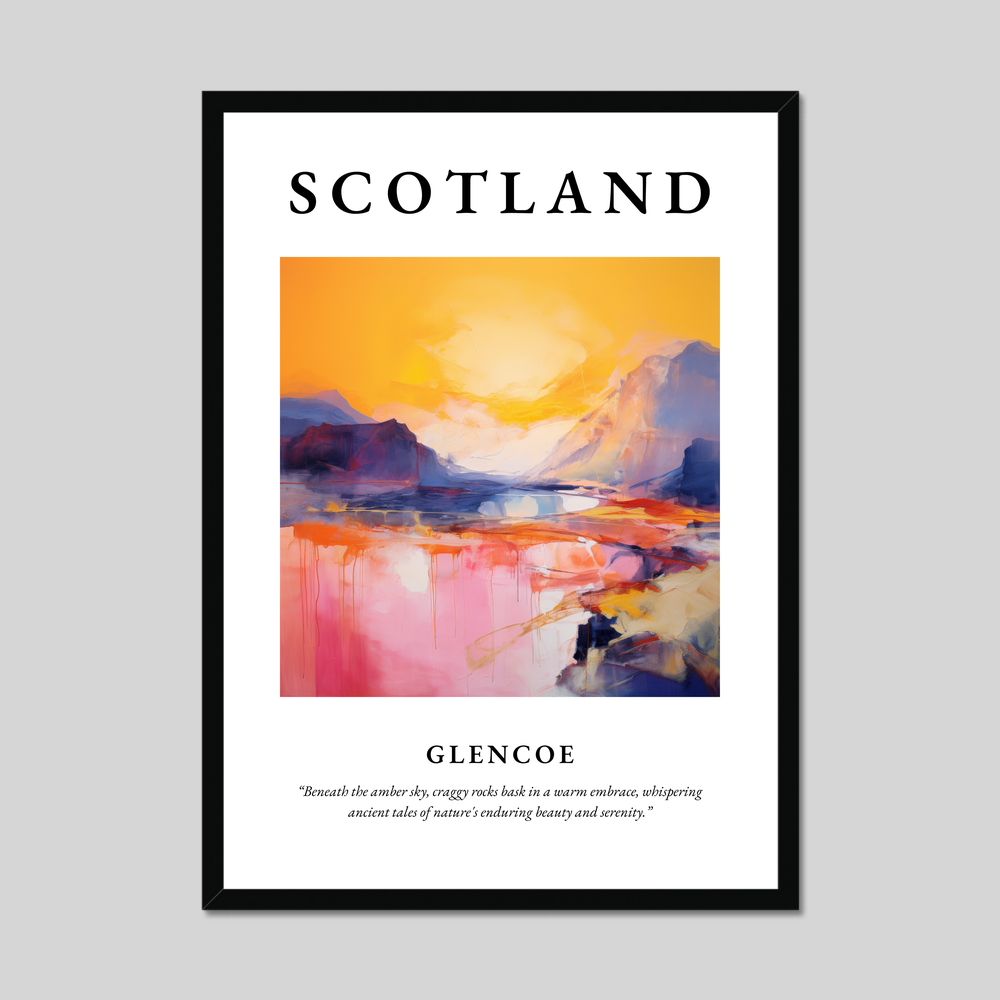 Poster of Glencoe, Scotland.