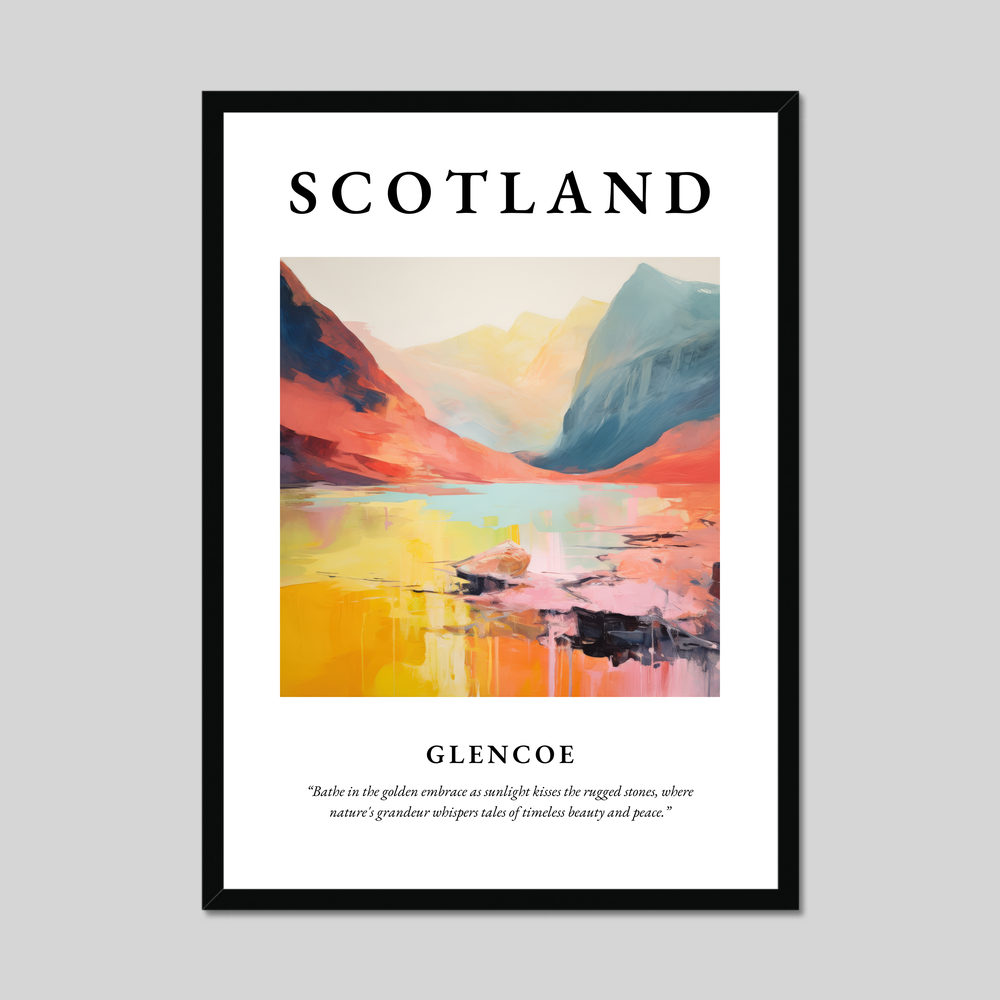 Poster of Glencoe, Scotland.