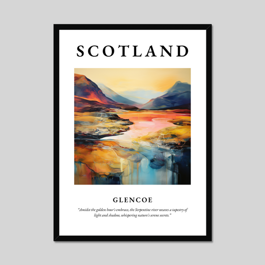 Poster of Glencoe, Scotland.