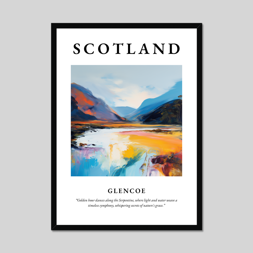 Poster of Glencoe, Scotland.