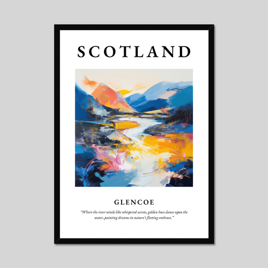 Poster of Glencoe, Scotland.