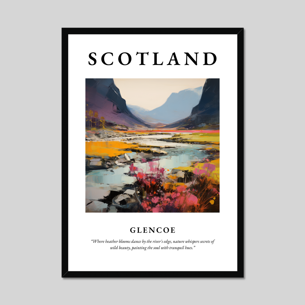 Poster of Glencoe, Scotland.