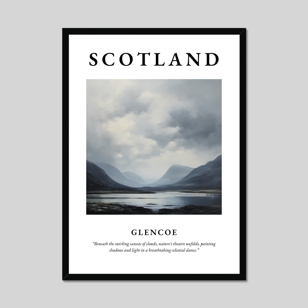 Poster of Glencoe, Scotland.