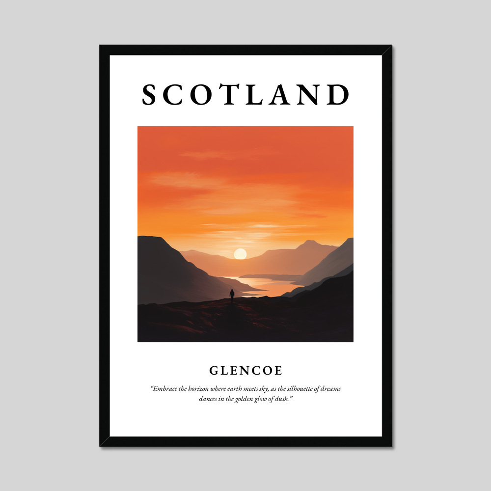 Poster of Glencoe, Scotland.