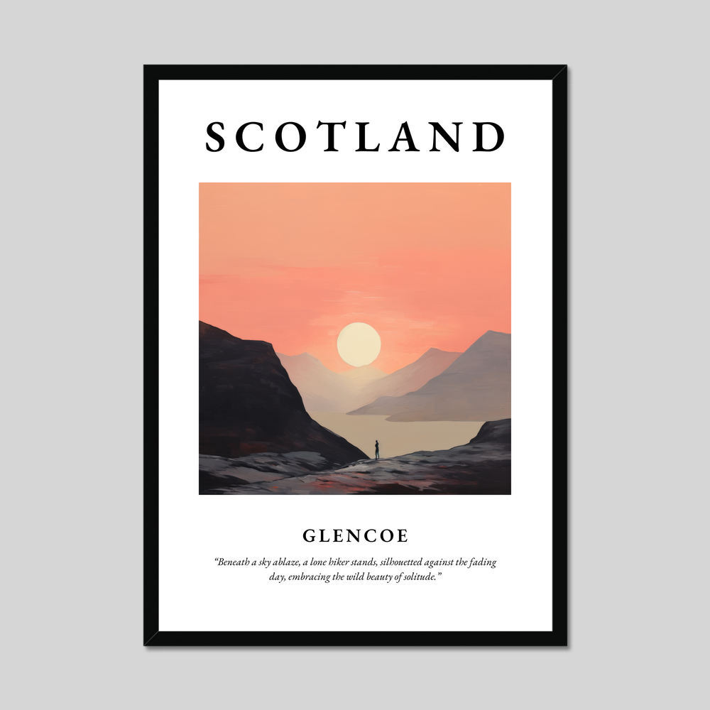 Poster of Glencoe, Scotland.