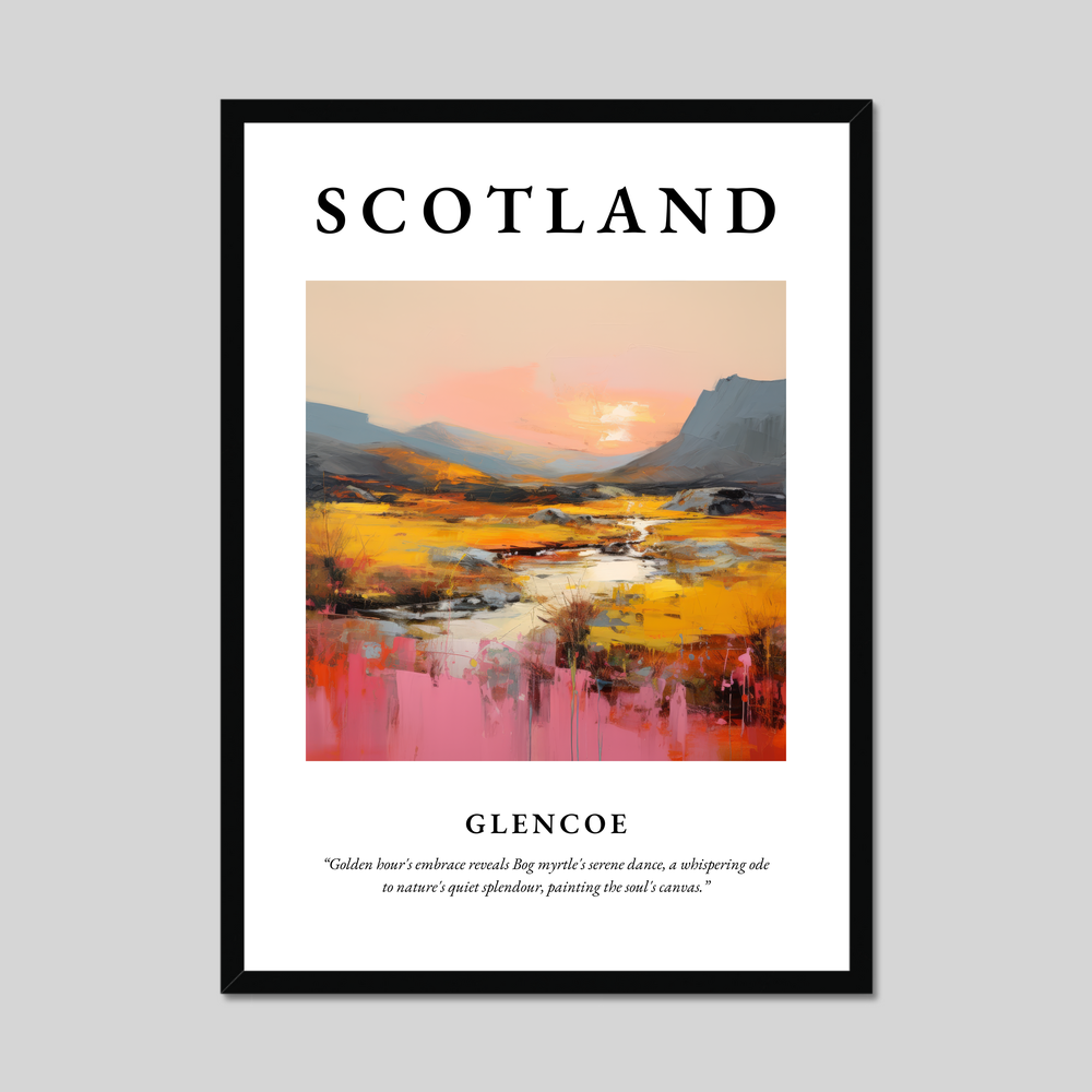 Poster of Glencoe, Scotland.