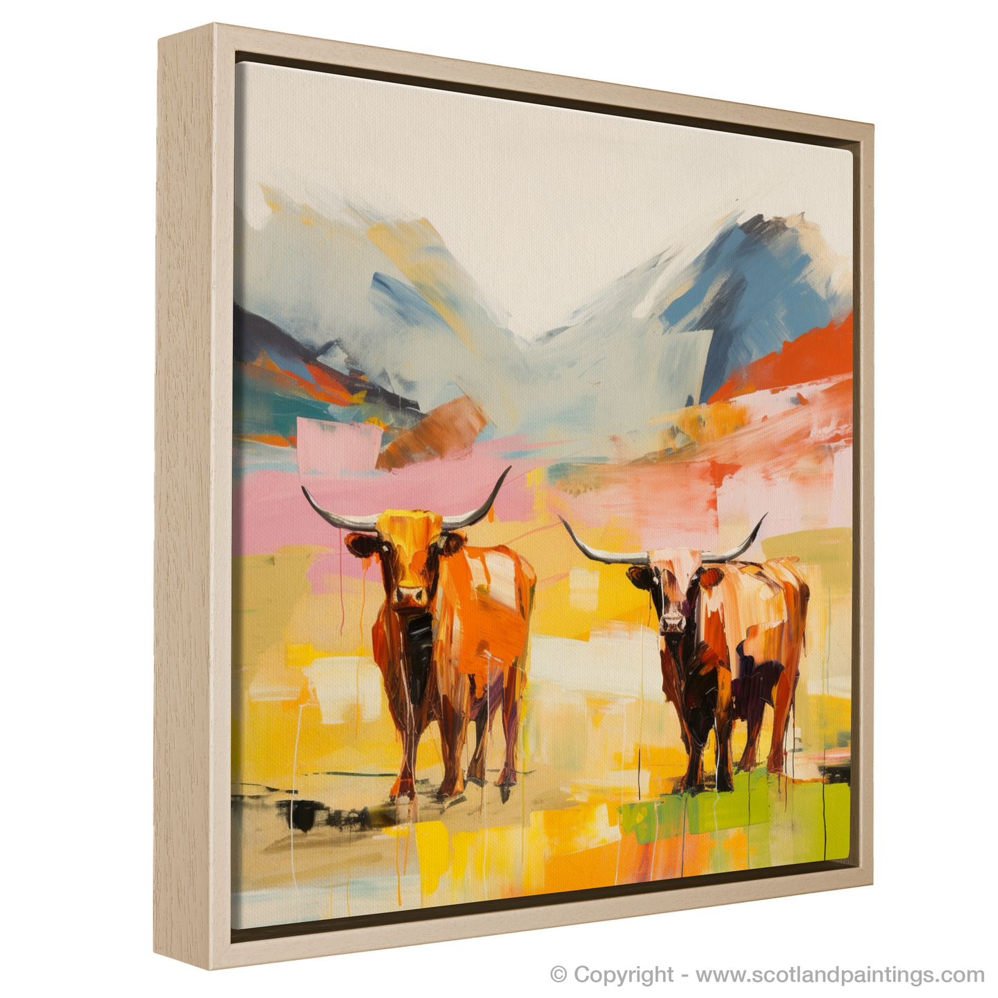 Highland Cows in Glencoe: An Abstract Rhapsody