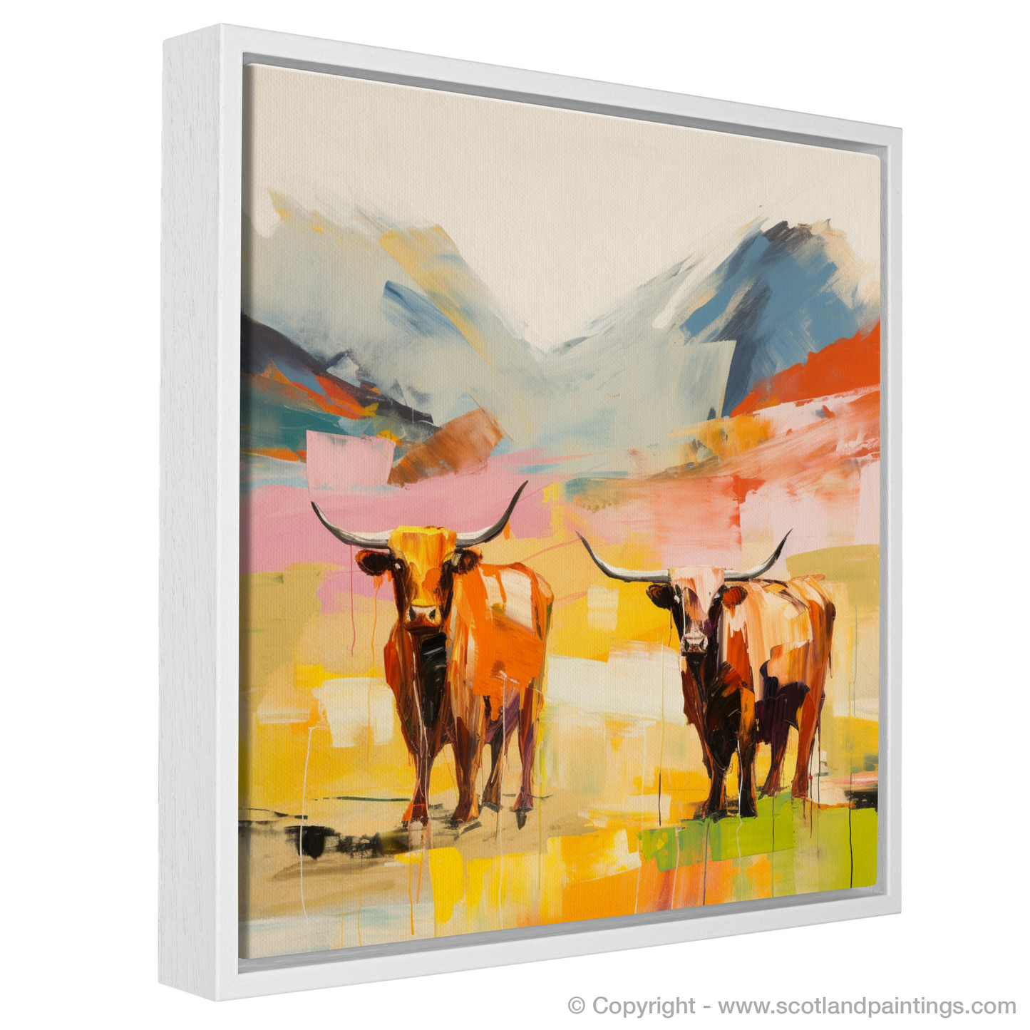 Highland Cows in Glencoe: An Abstract Rhapsody