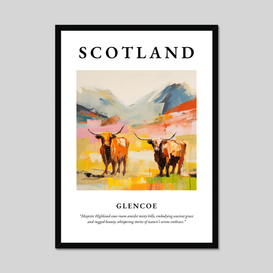 Poster of Glencoe, Scotland.