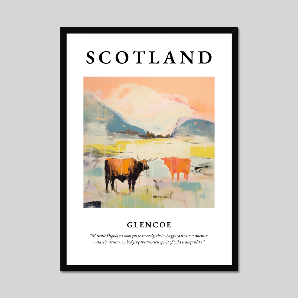 Poster of Glencoe, Scotland.