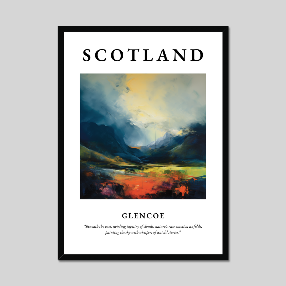 Poster of Glencoe, Scotland.