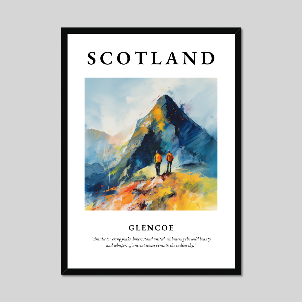 Poster of Glencoe, Scotland.