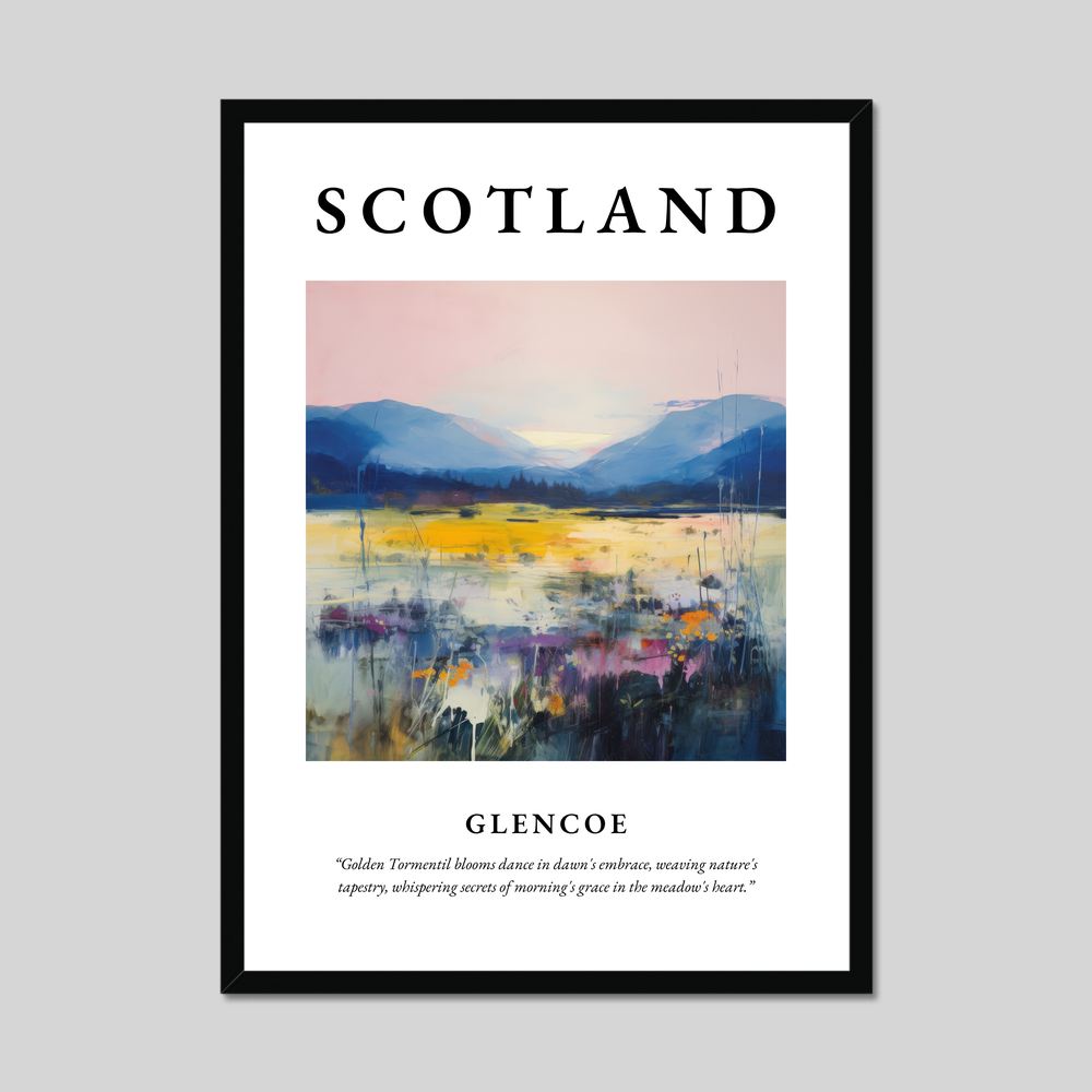 Poster of Glencoe, Scotland.