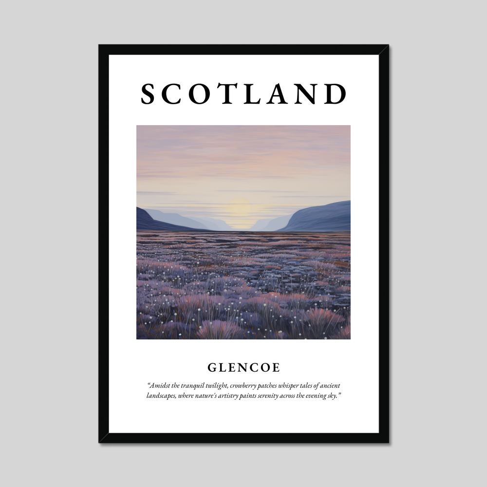 Poster of Glencoe, Scotland.