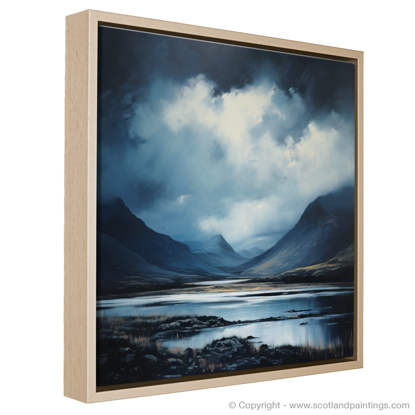 Dramatic Skies Over Glencoe: A Minimalist Interpretation