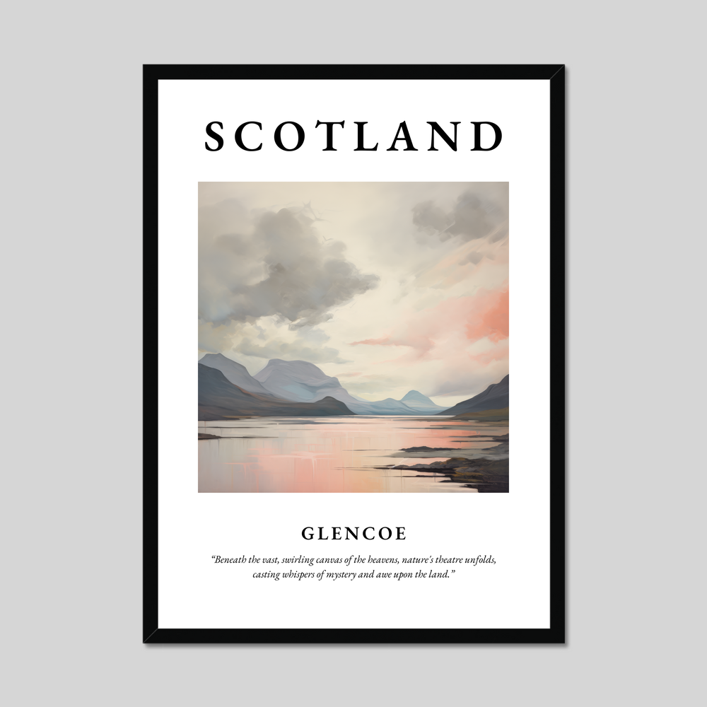 Poster of Glencoe, Scotland.