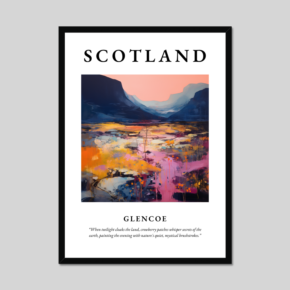 Poster of Glencoe, Scotland.