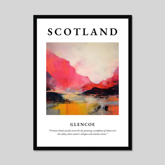 Poster of Glencoe, Scotland.