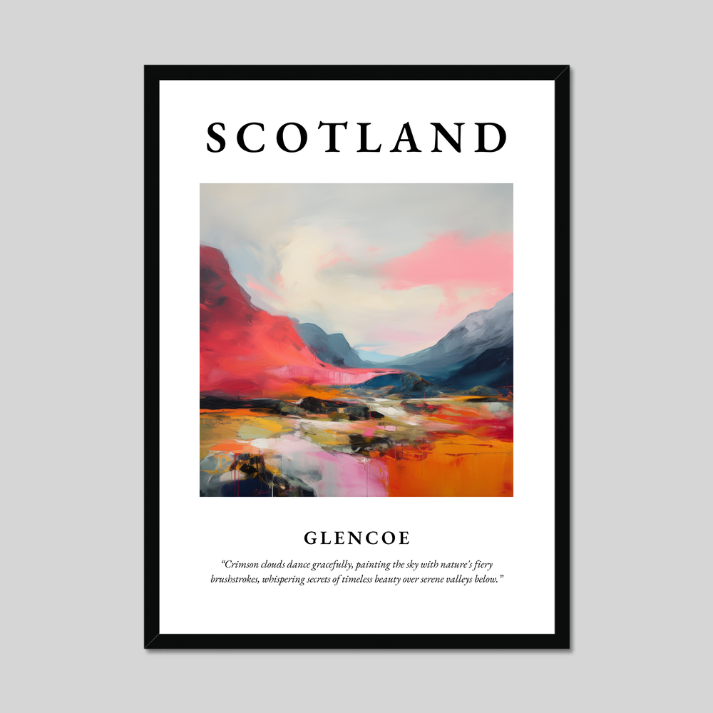 Poster of Glencoe, Scotland.