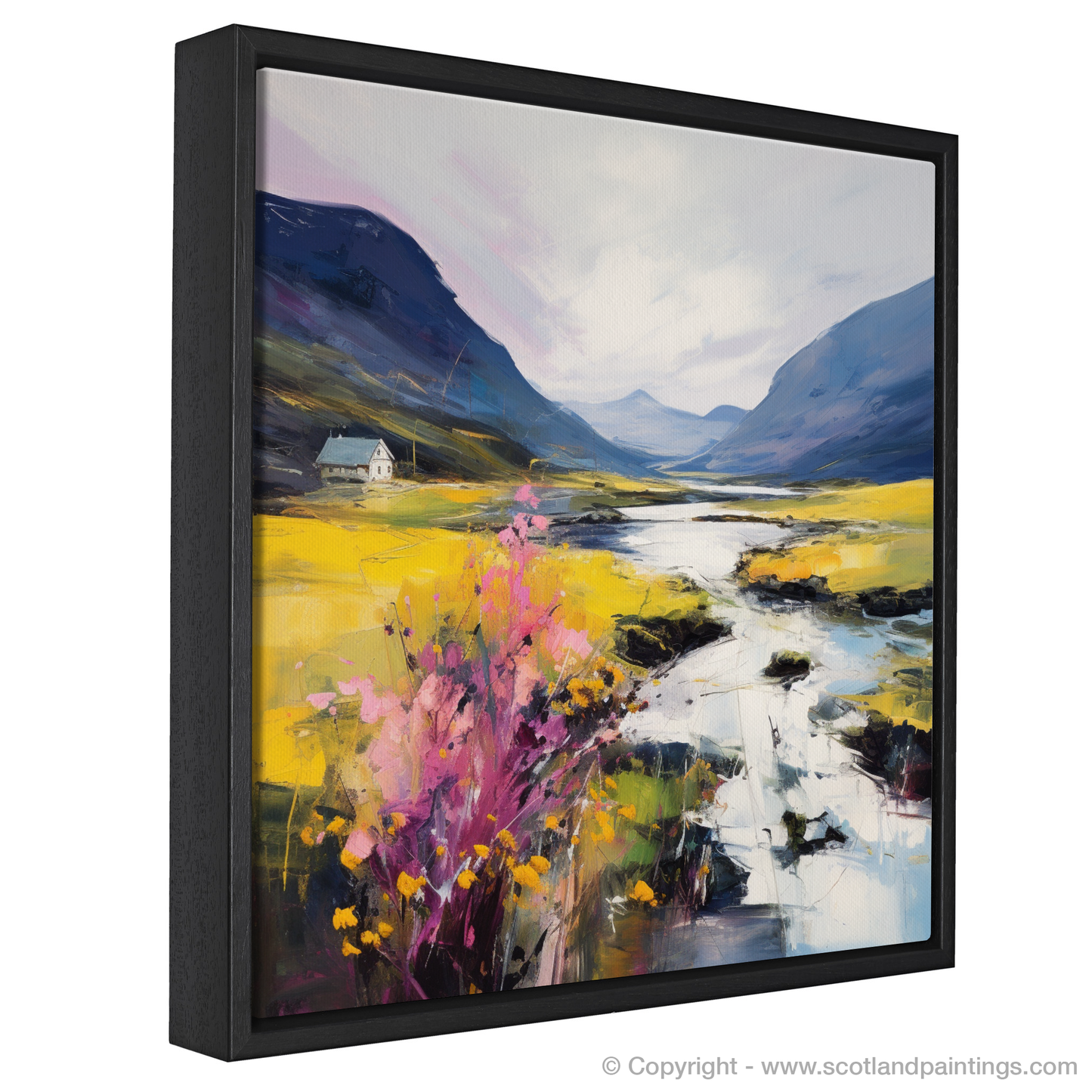 Heather Blooms by River Coe: An Abstract Ode to Glencoe