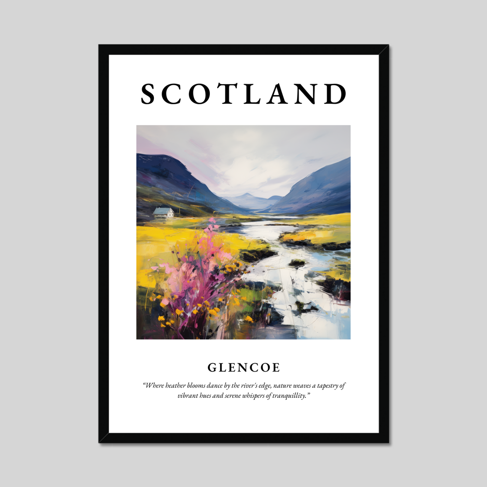 Poster of Glencoe, Scotland.