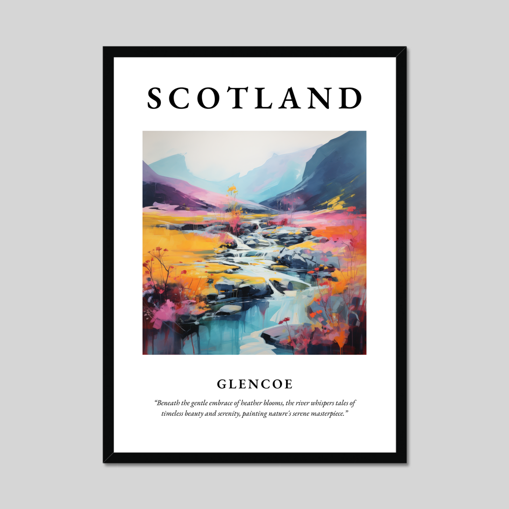 Poster of Glencoe, Scotland.