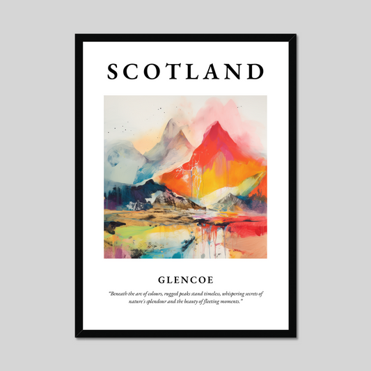 Poster of Glencoe, Scotland.