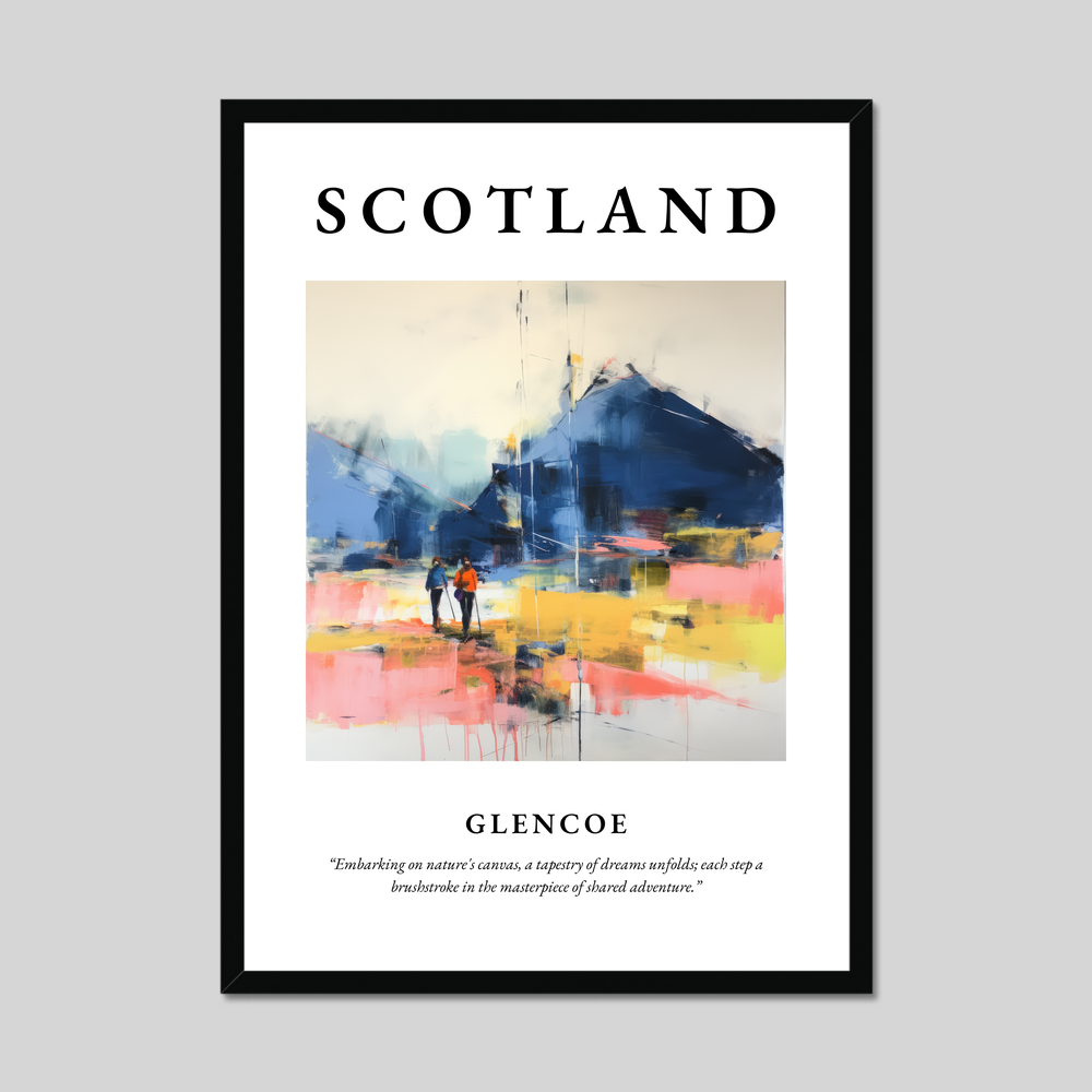 Poster of Glencoe, Scotland.