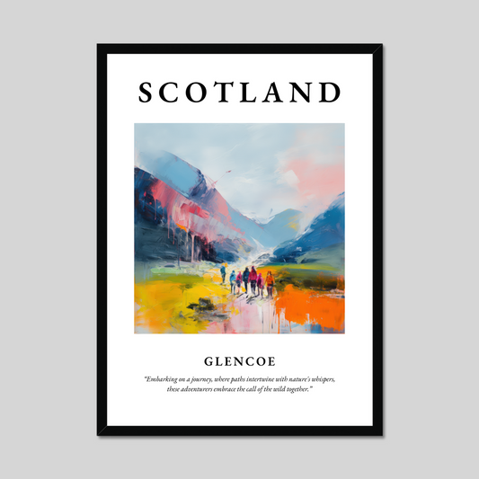 Poster of Glencoe, Scotland.