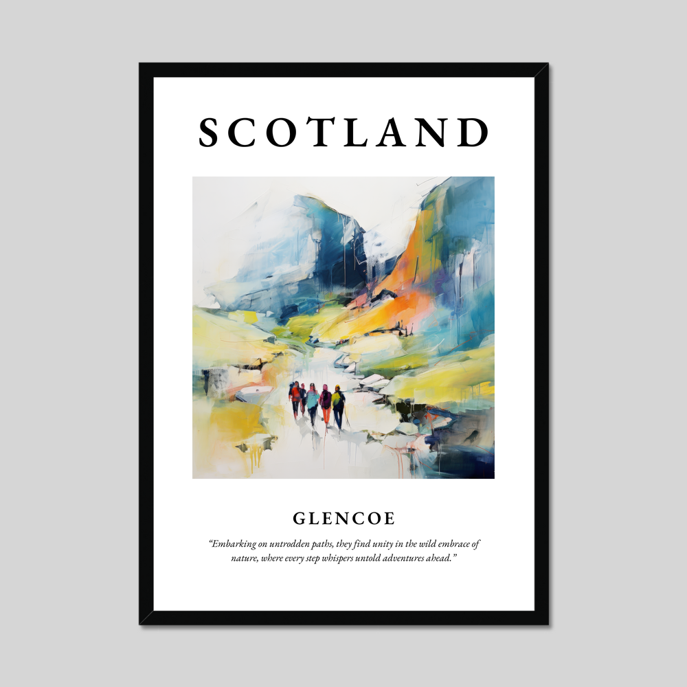 Poster of Glencoe, Scotland.