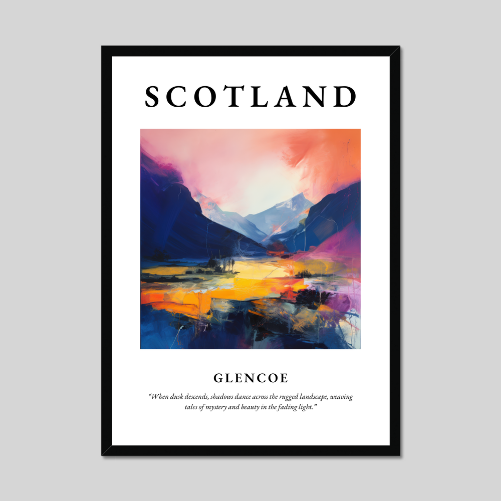 Poster of Glencoe, Scotland.