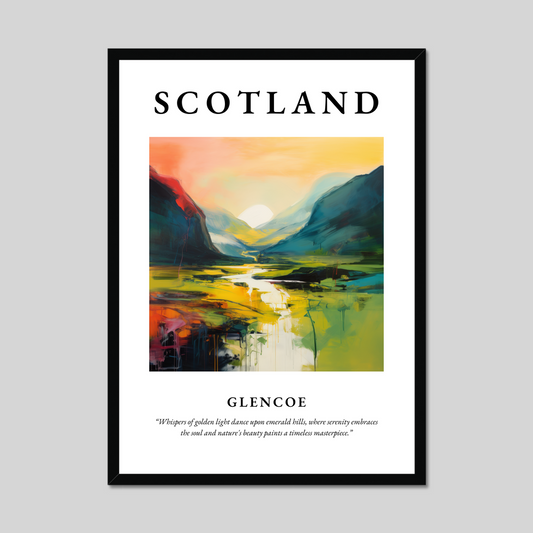 Poster of Glencoe, Scotland.