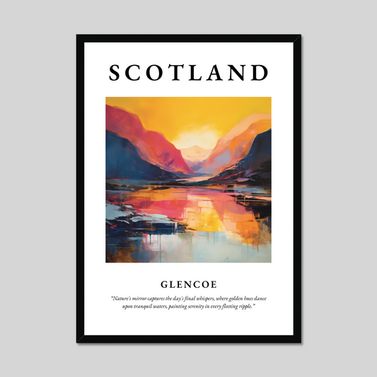 Poster of Glencoe, Scotland.