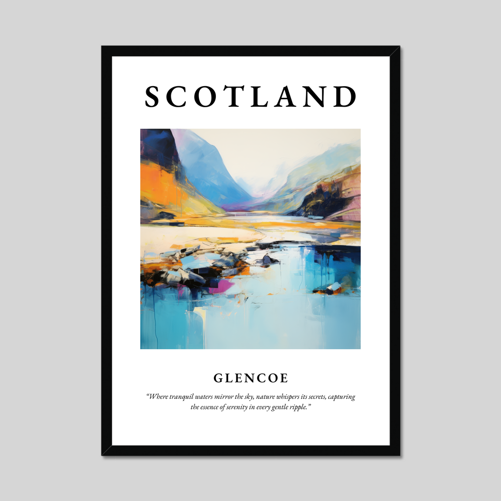 Poster of Glencoe, Scotland.