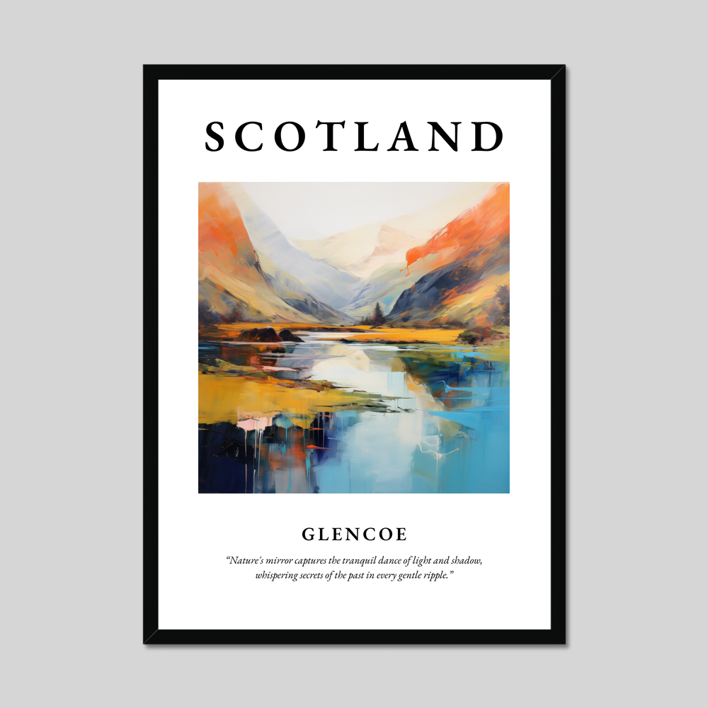 Poster of Glencoe, Scotland.