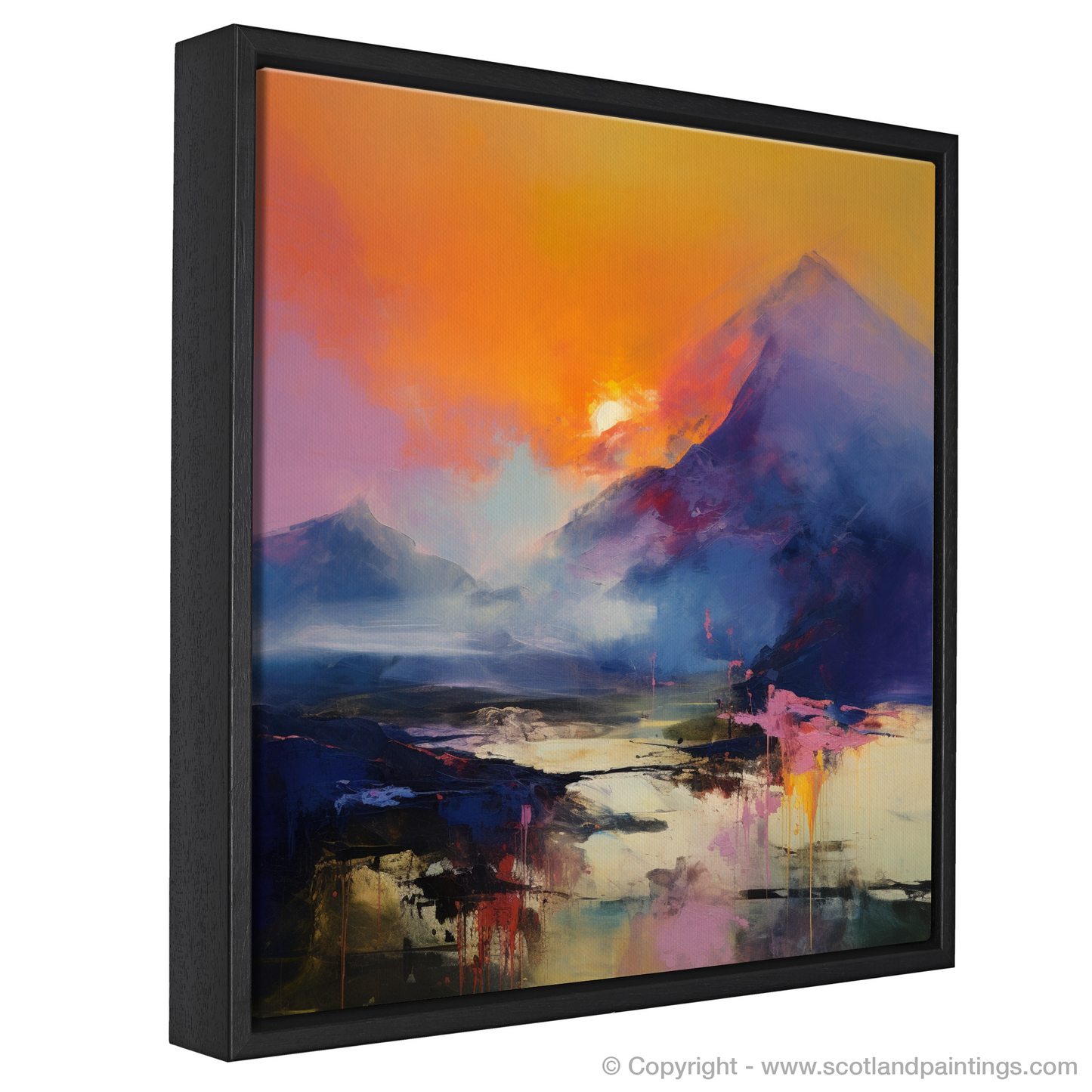 Fiery Sky Over Glencoe Peaks: An Abstract Interpretation