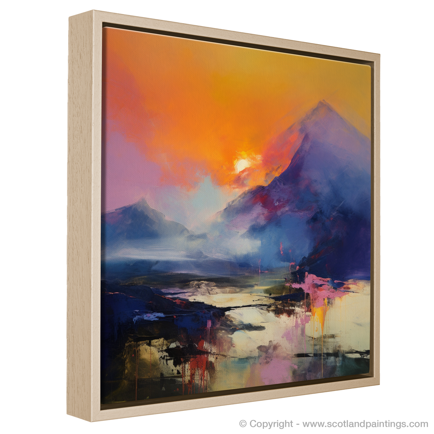 Fiery Sky Over Glencoe Peaks: An Abstract Interpretation