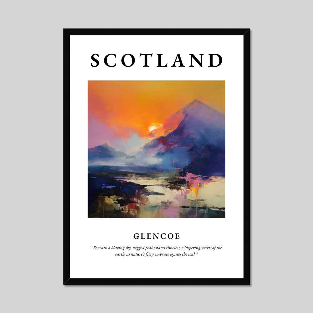 Poster of Glencoe, Scotland.